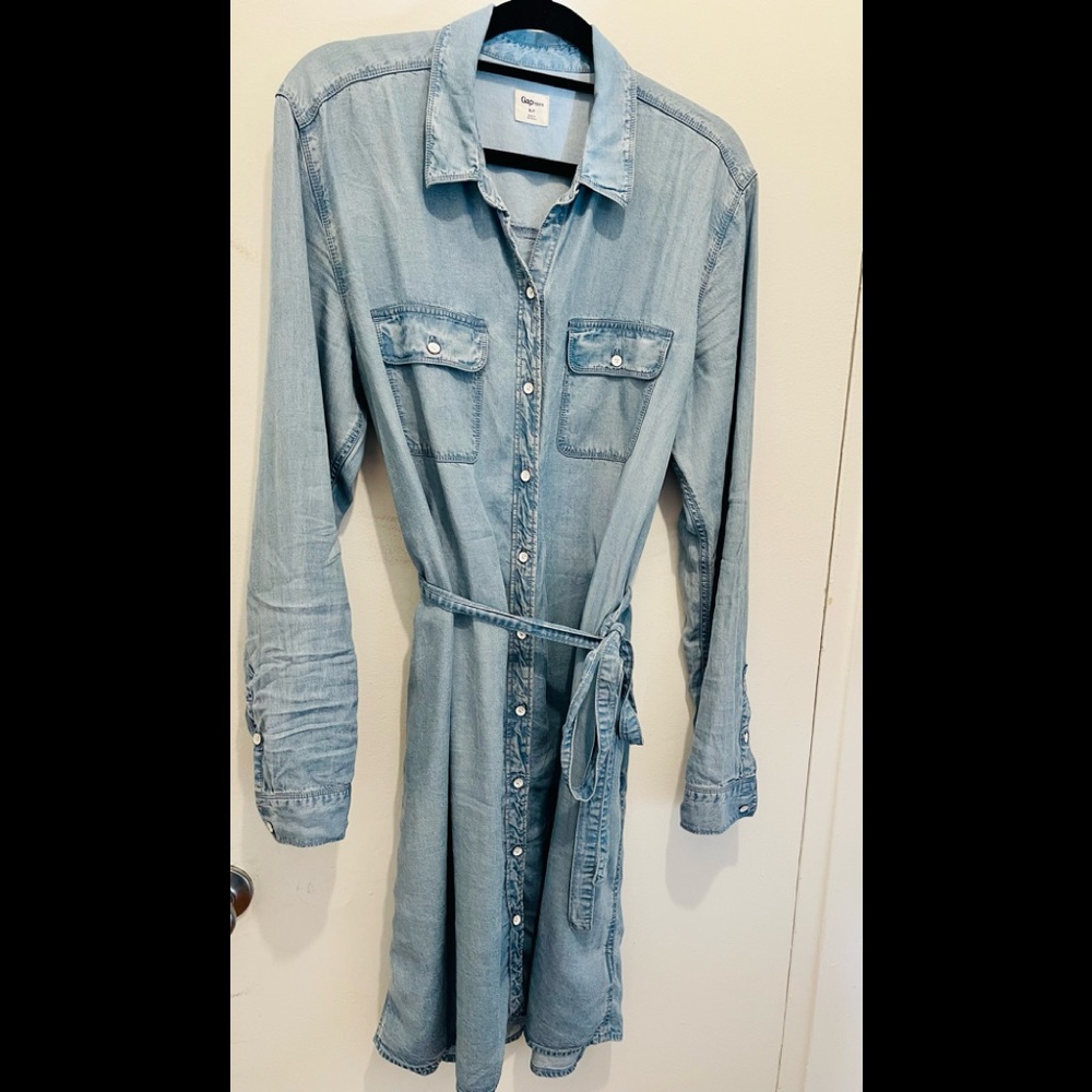 Gap 1969 Denim Dress & Gap Button Down Linen Dress